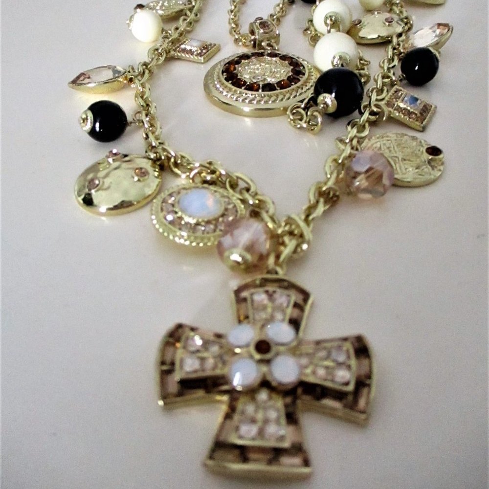 HEIDI DAUS SOPHISTICATED SWAG  THREE PIECE NECKLACE SET  NEW